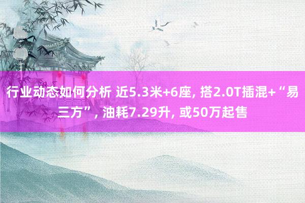 行业动态如何分析 近5.3米+6座, 搭2.0T插混+“易三方”, 油耗7.29升, 或50万起售